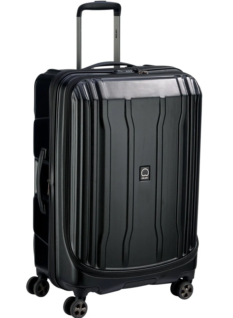 ديلسي _باريس حقيبة سفر بعجلات مزدوجة مقاس  سم صلبة سوداء